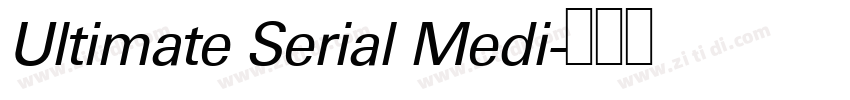 Ultimate Serial Medi字体转换
